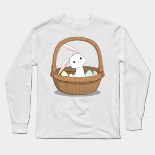 Easter Bunny in a basket Long Sleeve T-Shirt